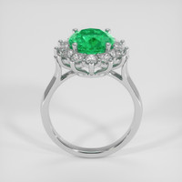 2.71 Ct. Emerald Ring, Platinum 950 3