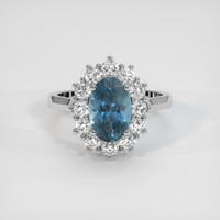 2.32 Ct. Sapphire Ring, Platinum 950 1