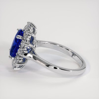 2.65 Ct. Blue Sapphire Ring, Platinum 950 4