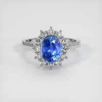 2.90 Ct. Sapphire Ring, Platinum 950 1