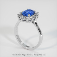 2.90 Ct. Sapphire Ring, Platinum 950 2