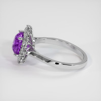 3.09 Ct. Purple Sapphire Ring, Platinum 950 4