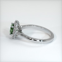 0.97 Ct. Bluish Green Sapphire Ring, Platinum 950 4