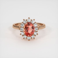 1.41 Ct. Sapphire Ring, 14K Rose Gold 1