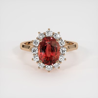 3.04 Ct. Sapphire Ring, 14K Rose Gold 1