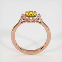 0.89 Ct. Sapphire Ring, 14K Rose Gold 3