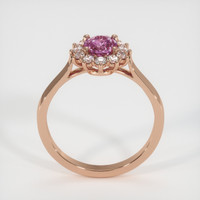 1.02 Ct. Pinkish Purple Sapphire Ring, 14K Rose Gold 3