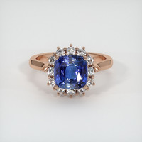 2.46 Ct. Sapphire Ring, 18K Rose Gold 1