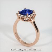 2.46 Ct. Sapphire Ring, 18K Rose Gold 2