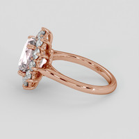 4.41 Ct. Pink Sapphire Ring, 18K Rose Gold 4