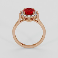 1.75 Ct. Ruby Ring, 18K Rose Gold 3