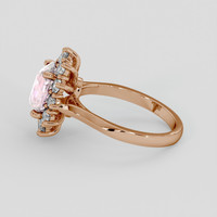 3.21 Ct. Pink Sapphire Ring, 18K Rose Gold 4