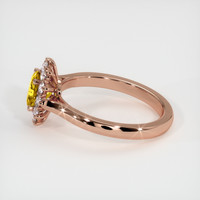 0.89 Ct. Sapphire Ring, 18K Rose Gold 4