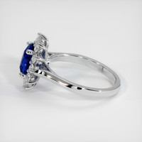 1.60 Ct. Blue Sapphire Ring, 10K White Gold 4