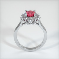 1.20 Ct. Pinkish Red Ruby Ring, 10K White Gold 3