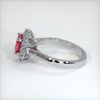 1.20 Ct. Pinkish Red Ruby Ring, 10K White Gold 4