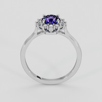 1.14 Ct. Bluish Purple Sapphire Ring, 10K White Gold 3