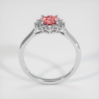 1.03 Ct. Padparadscha Sapphire Ring, 14K White Gold 3