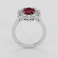 2.98 Ct. Ruby Ring, 14K White Gold 3