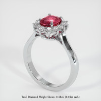 Ruby Ring 1.22 Ct. 14K White Gold Preview