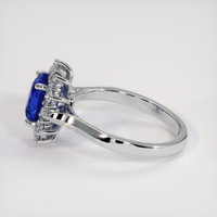 1.73 Ct. Blue Sapphire Ring, 14K White Gold 4