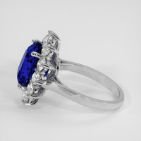 7.92 Ct. Blue Sapphire Ring, 14K White Gold 4