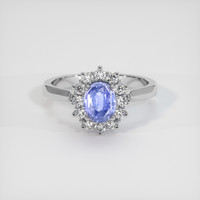 1.52 Ct. Sapphire Ring, 14K White Gold 1