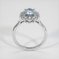 1.51 Ct. Greyish Blue Sapphire Ring, 14K White Gold 3