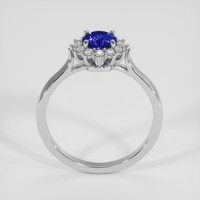 0.82 Ct. Blue Sapphire Ring, 14K White Gold 3