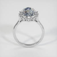 3.22 Ct. Bi Color Sapphire Ring, 14K White Gold 3