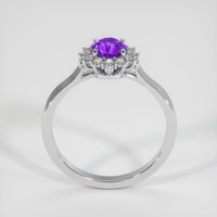 0.91 Ct. Sapphire Ring, 14K White Gold 3