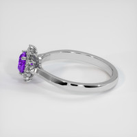 0.91 Ct. Sapphire Ring, 14K White Gold 4