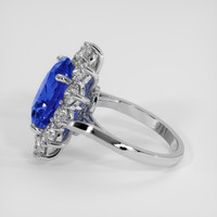 8.20 Ct. Blue Sapphire Ring, 14K White Gold 4