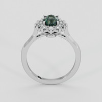 1.78 Ct. Greenish Blue Sapphire Ring, 14K White Gold 3