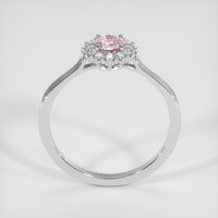 0.72 Ct. Pink Sapphire Ring, 14K White Gold 3