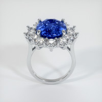 10.16 Ct. Blue Sapphire Ring, 14K White Gold 3