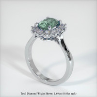 1.38 Ct. Sapphire Ring, 14K White Gold 2