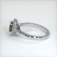 0.97 Ct. Bluish Green Sapphire Ring, 14K White Gold 4