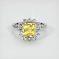 3.56 Ct. Sapphire Ring, 14K White Gold 1