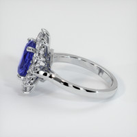 2.56 Ct. Sapphire Ring, 18K White Gold 4