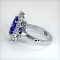 4.52 Ct. Blue Sapphire Ring, 18K White Gold 4