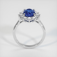 2.18 Ct. Sapphire Ring, 18K White Gold 3