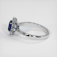 0.98 Ct. Sapphire Ring, 18K White Gold 4