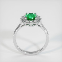 1.09 Ct. Emerald Ring, 18K White Gold 3