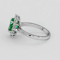 1.72 Ct. Emerald Ring, 18K White Gold 4