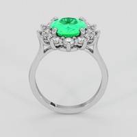 2.14 Ct. Emerald Ring, 18K White Gold 3