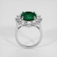 4.00 Ct. Emerald Ring, 18K White Gold 3