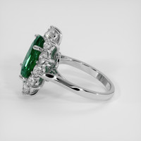 4.00 Ct. Emerald Ring, 18K White Gold 4