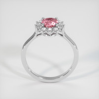 1.01 Ct. Padparadscha Sapphire Ring, 18K White Gold 3
