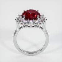 5.08 Ct. Ruby Ring, 18K White Gold 3